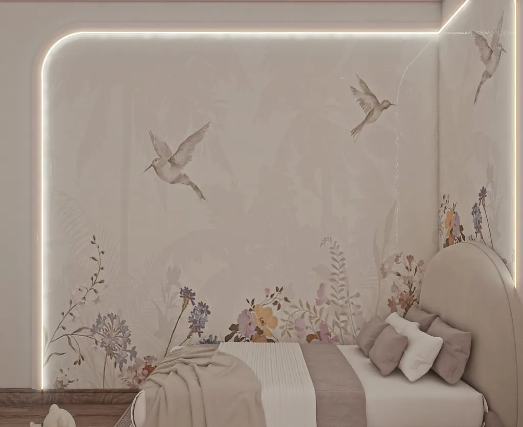 Soft Elegant Girls Bedroom