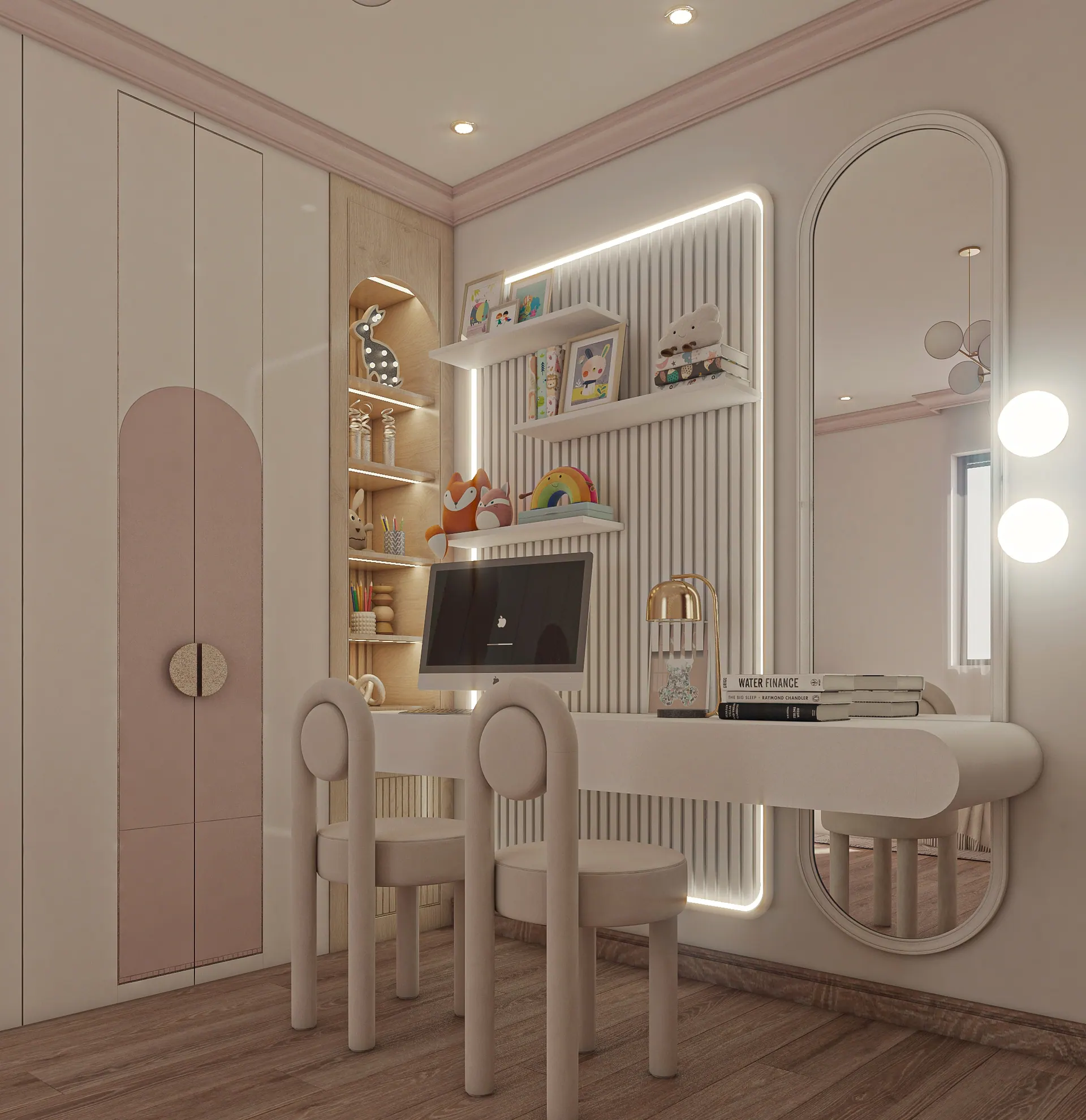 Soft Elegant Girls Bedroom